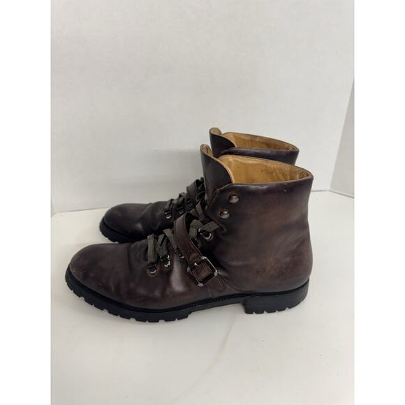 Berluti Brunico Leather Boots Mens 11 1/2 Vintage Boots Show Wear and Patina main image 8